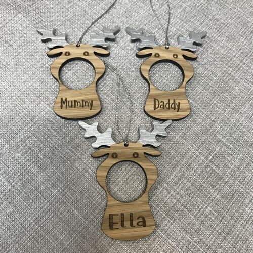 Reindeer chocolate tree decoration