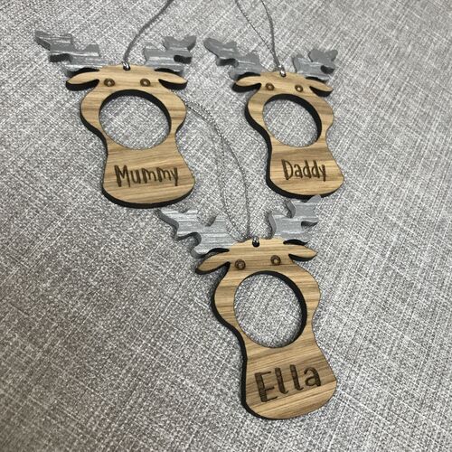 Reindeer chocolate tree decoration