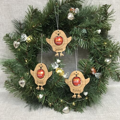 Robin chocolate tree decoration