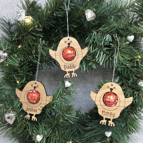 Robin chocolate tree decoration