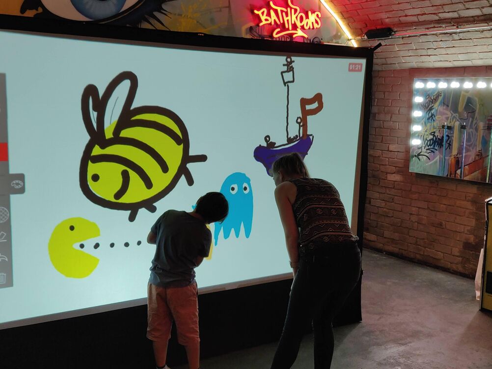 Digital Graffiti Wall Hire