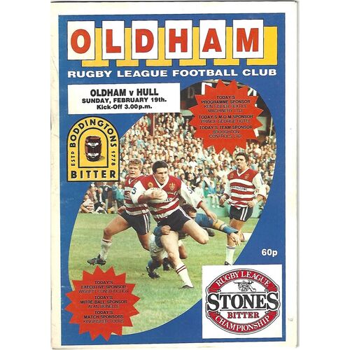 Hull Away Rugby League Programmes