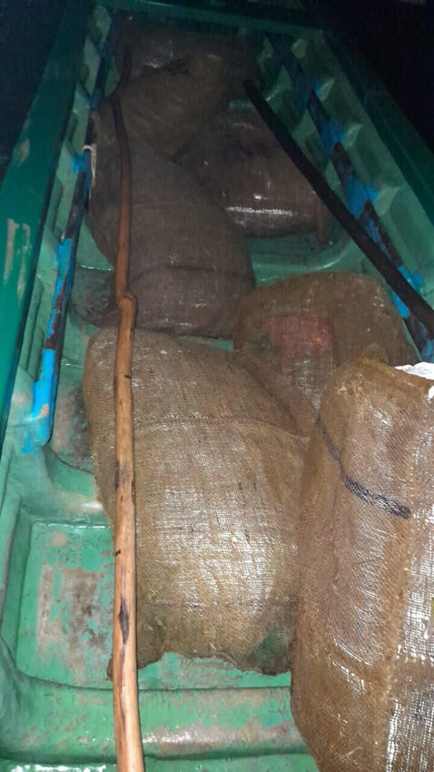 கடத்திவரப்பட்ட மஞ்சள் கைப்பற்றப்பட்டது