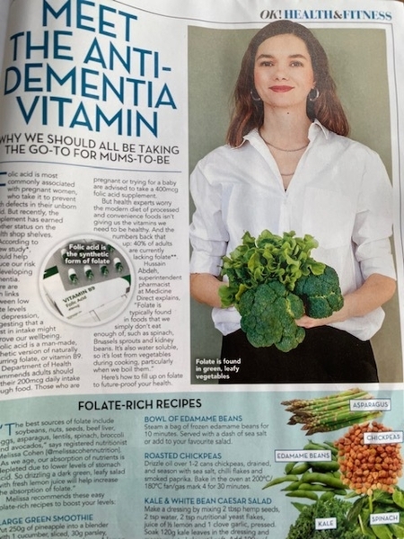 Meet The Anti-Dementia Vitamin for OK Magazine, September 2021 Addition