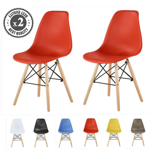 Lia Dining Chairs With Wooden Legs Eiffel Retro Lounge