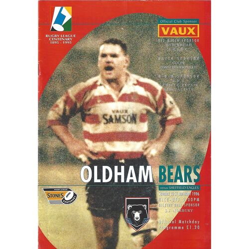 Sheffield Eagles Away Rugby League Programmes