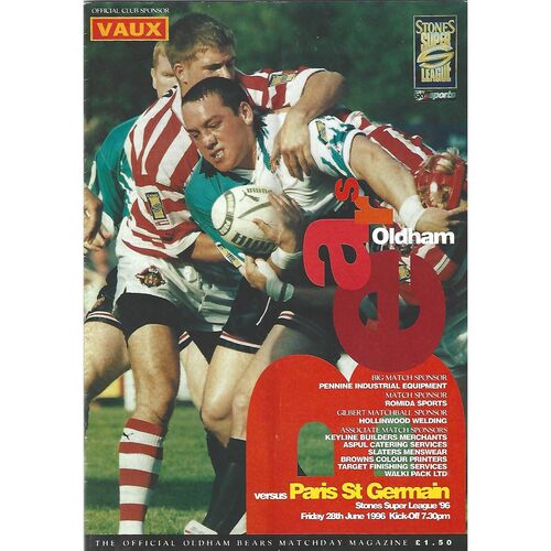 Paris St. Germain Away Rugby League Programmes