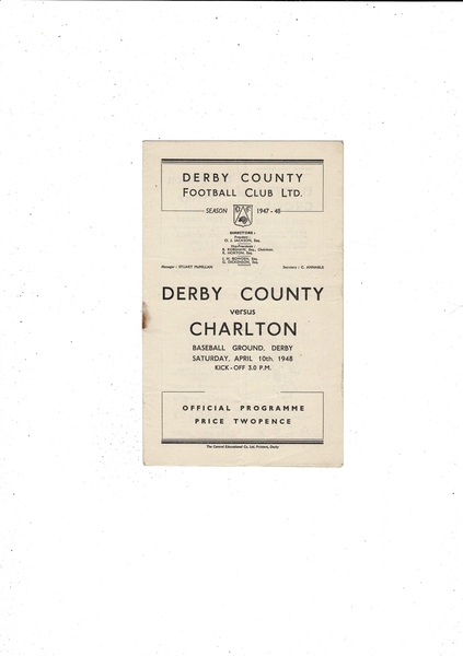 Latest Football Programmes Listed today