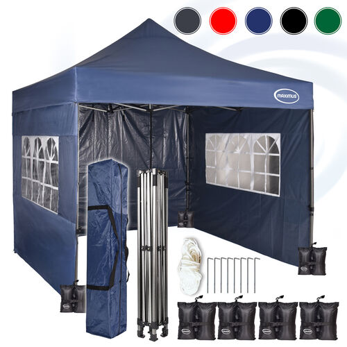 MAXIMUS HEAVY DUTY GAZEBO With Sides (BLUE)