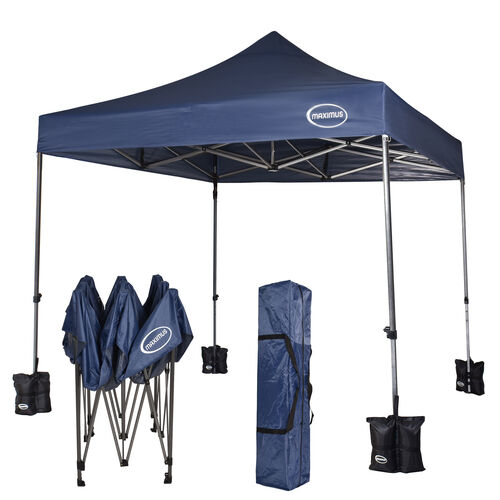 MAXIMUS HEAVY DUTY GAZEBO With Sides (BLUE)