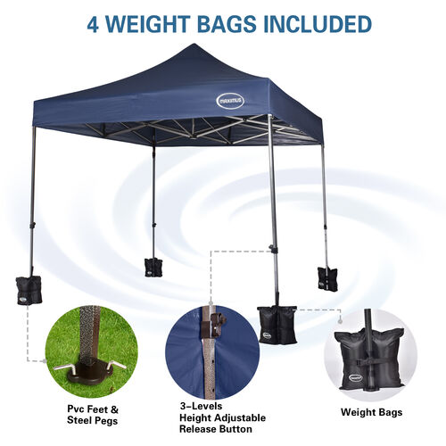 MAXIMUS HEAVY DUTY GAZEBO With Sides (BLUE)