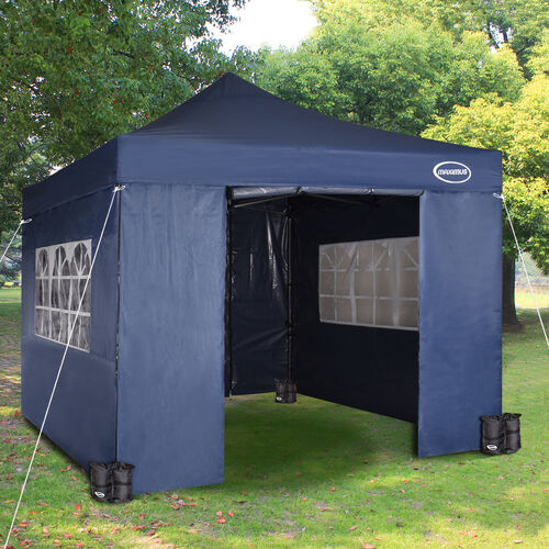 MAXIMUS HEAVY DUTY GAZEBO With Sides (BLUE)