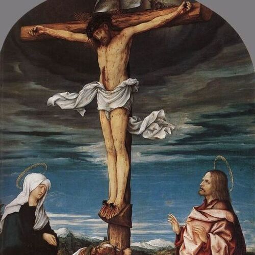 Crucifix with Mary, Mary Magdalen and St John the Evangelist