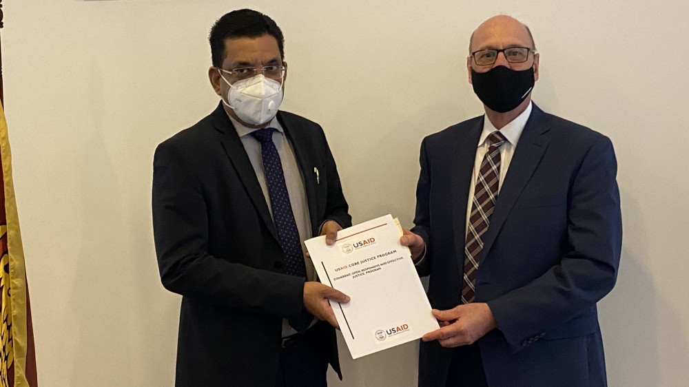 United States donation of audio-visual equipment to  Ministry of Justice & Commercial High Courts