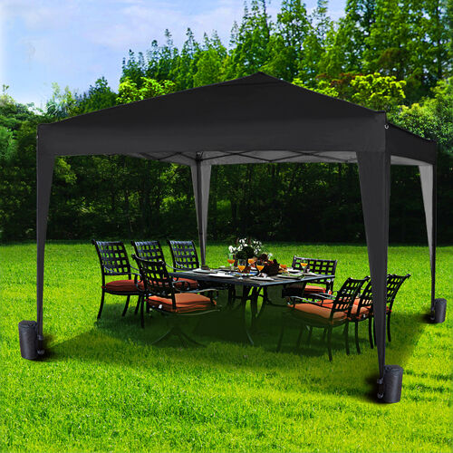 3m x 3m Gazebo Resistant Outdoor Garden Marquee Canopy NS (Black)