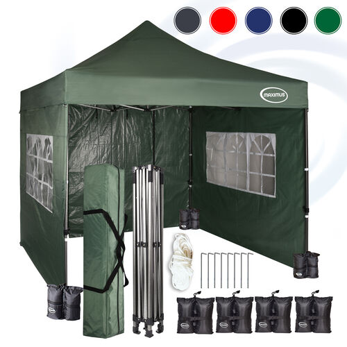 MAXIMUS HEAVY DUTY GAZEBO With Sides (GREEN)