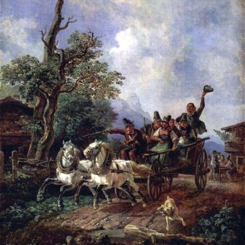 Landscape with Farm Wagon