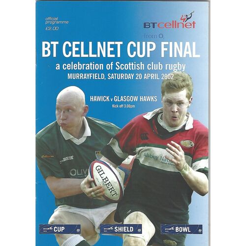 BT Cellnet Cup Final Rugby Union Programmes