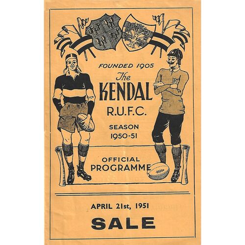 Kendal Home Rugby Union Programmes