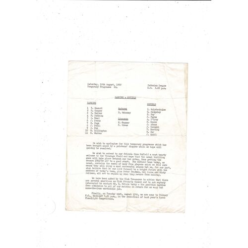 1968/69 Barking v Enfield Football Programme