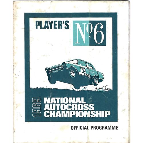 1969 National Autocross Championship Peterborough Motor Club (??/??1969) Autocross Programme & Practise Time Sheets