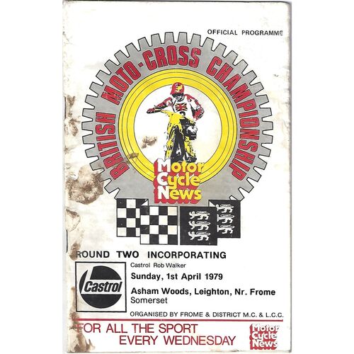 1979 Leighton British Moto-Cross Championship Round Two (01/04/1979) Moto-Cross Programme