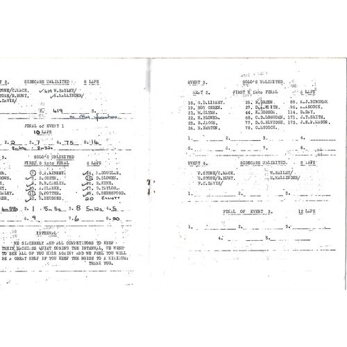 1965 Mansfield Maun Motor Cycle Club Sscamble (25/07/1965) Programme