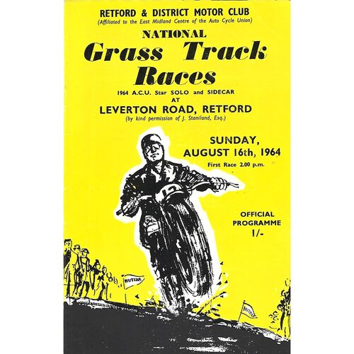 Grass Track Racing Programmes