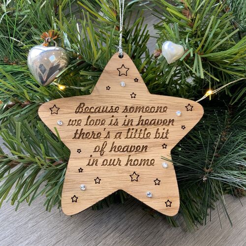 Oak remembrance bauble