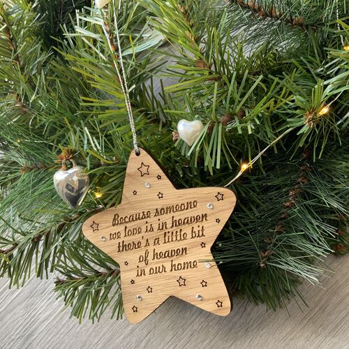 Oak remembrance bauble