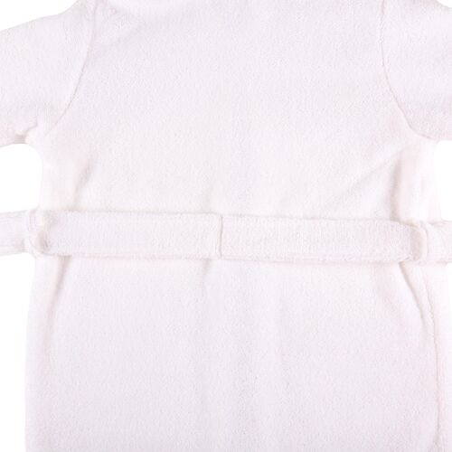 Bear Hooded Bathrobe & Hooded Towel with Grey Gingham Trim