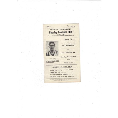 Chorley Football Programmes