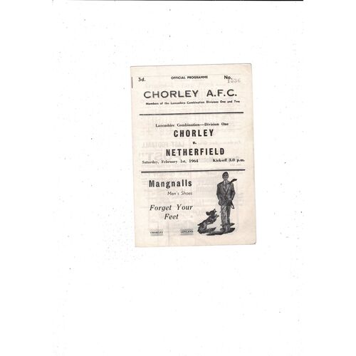 Chorley Football Programmes