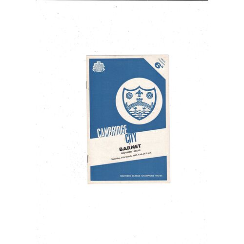 Cambridge City Football Programmes