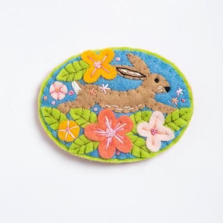 Felt Craft Brooch Kit - Hare