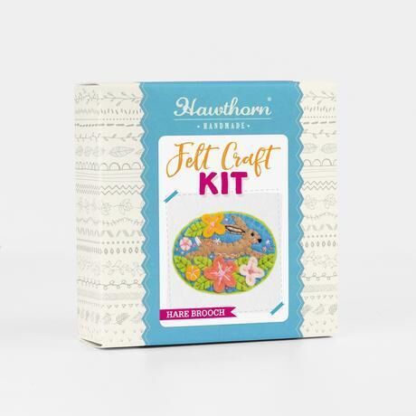 Felt Craft Brooch Kit - Hare