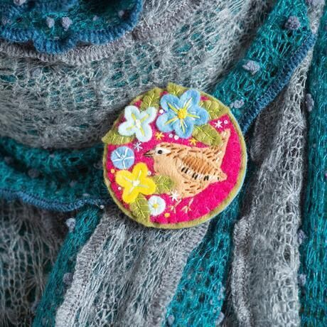Felt Craft Brooch Kit - Wren