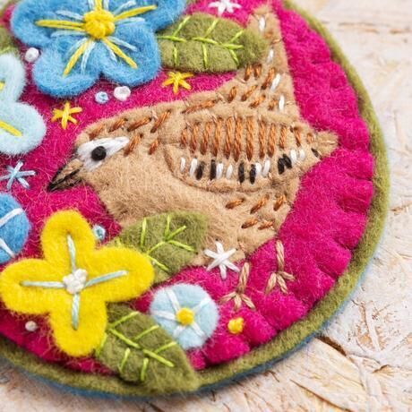 Felt Craft Brooch Kit - Wren