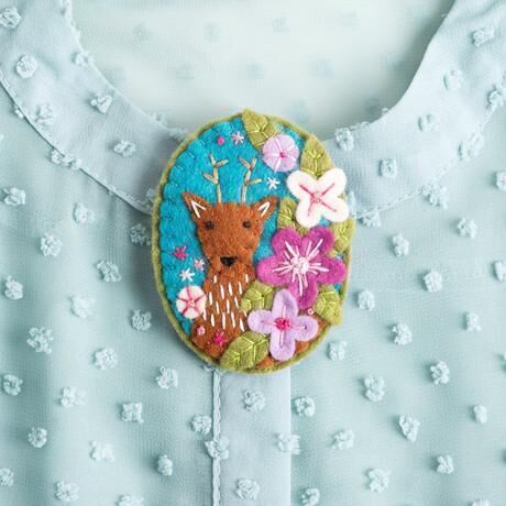 Felt Craft Brooch Kit - Deer