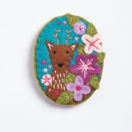 Felt Craft Brooch Kit - Deer