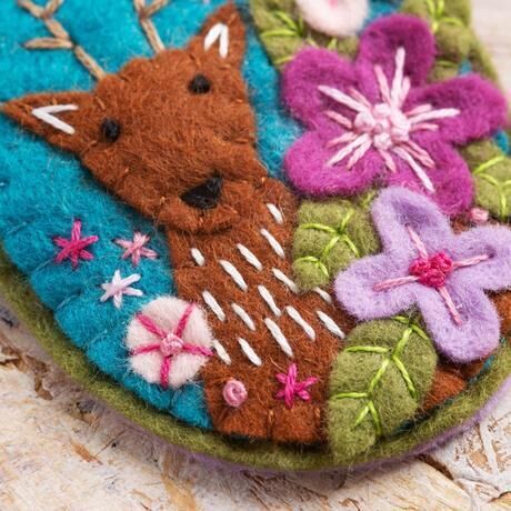 Felt Craft Brooch Kit - Deer