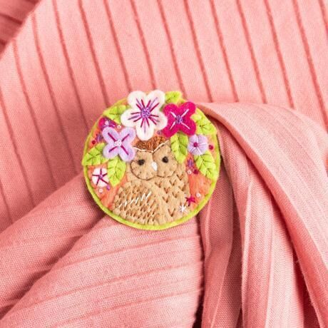 Felt Craft Brooch Kit - Tawny Owl