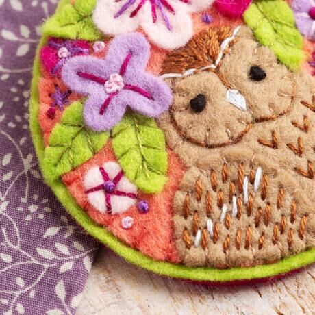 Felt Craft Brooch Kit - Tawny Owl