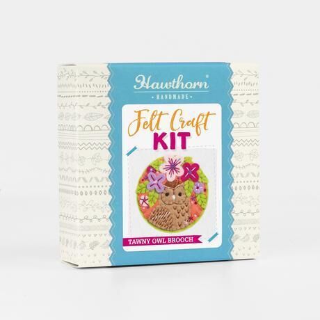Felt Craft Brooch Kit - Tawny Owl
