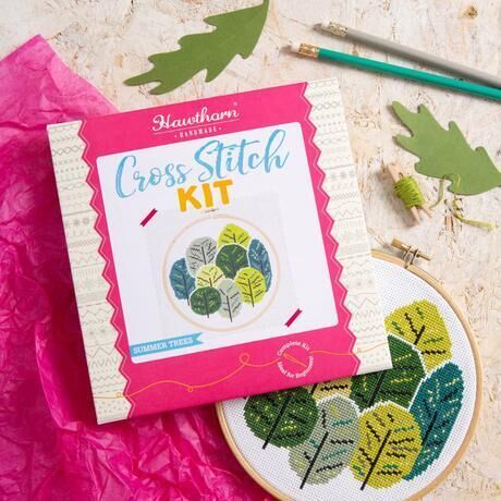 Cross Stitch Kit - Summer Trees