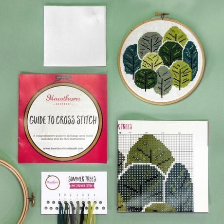Cross Stitch Kit - Summer Trees