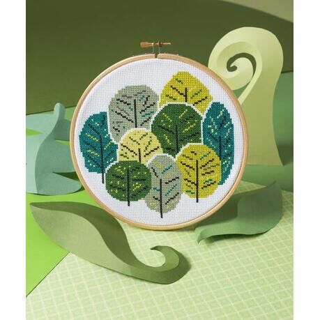 Cross Stitch Kit - Summer Trees