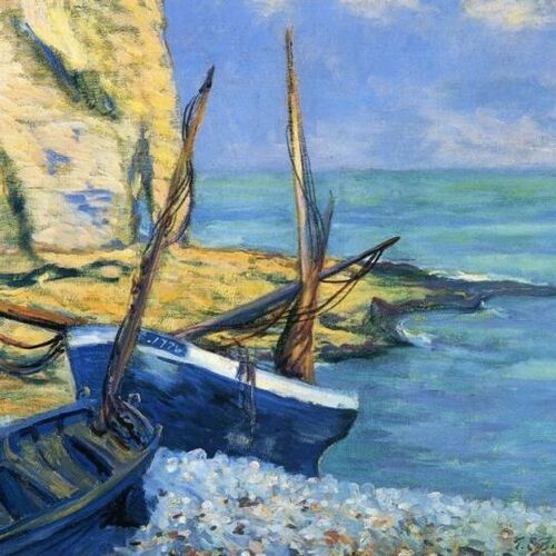 Boats at Etretat