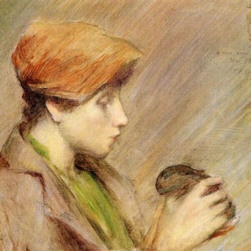 Suzanne (Hoschedé) au Lapin