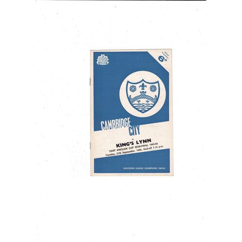 Cambridge City Football Programmes